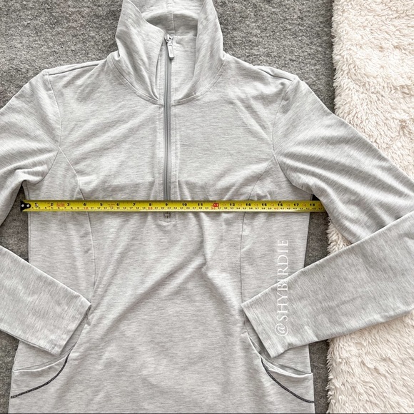 Roots Active Half-Zip Top, Light Grey - Picture 8 of 12